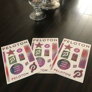 Peloton sticker sheets